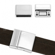 Chiusure magnetiche metallo qualità base Ø15x3 mm argento antico