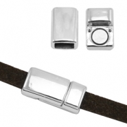 Chiusure magnetiche metallo qualità base Ø5,8x2,9 mm argento antico