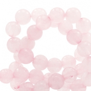 Perline in pietra naturale Quarzo 4mm rosa principessa opale