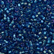 Perline Miyuki Delica 11/0 Emerald lined cobalt AB DB-1763