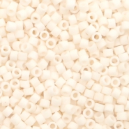 Perline Miyuki Delica 11/0 Opaque matte bisque white DB-1510
