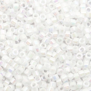 Perline Miyuki Delica 11/0 White pearl AB DB-202