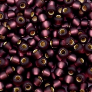 Rocailles Miyuki 6/0 Silverlined matte dark smoky amethyst 6 - 13F