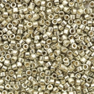 Perline Miyuki Delica 11/4 Duracoat galvanized dark light pewter argento DB - 1851