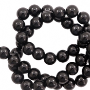 Perline in pietra naturale 6 mm agata nero