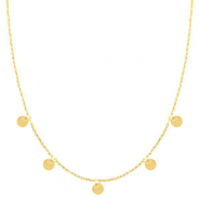 Collane in acciaio inossidabile con piastre oro