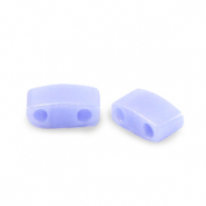 Perline Miyuki tila met&agrave; 5x2.3mm Opaque luster light periwinkle blue HTL-446