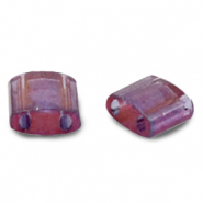 Perline Miyuki Tila 5x5mm Gold luster light amethyst 5-316