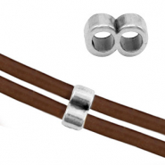 Componenti di metallo DQ a forma di '8' argento antico (privo di nichel)