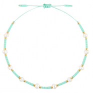 Braccialetti alla moda Miyuki con perle turchese verde