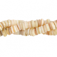 Perline di conchiglia 7mm rondella beige crema