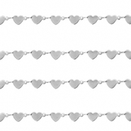Componenti in acciaio inossidabile catena a rol&ograve; cuore argento