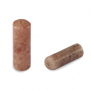 Perline in pietra naturale Quarzo Avventurina tubo viola