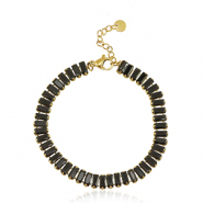 Bracciali in acciaio inossidabile oro-nero