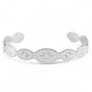Bracciali in acciaio inossidabile bangle sole argento