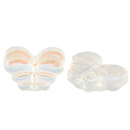 Perline di vetro farfalla cristallo AB