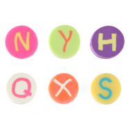 Perline di polimero lettera multicolore