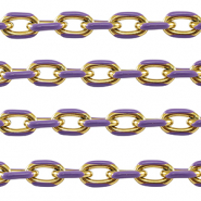 Componenti in acciaio inossidabile a rol&ograve; ovale anchor cable links oro-viola