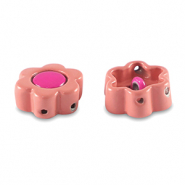 Perline Tile fiore rosa lantana-rosa magenta