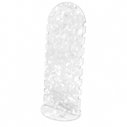 Plexx espositore per bigiotteria per bracciali bianco perlato