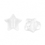 Perline in acrilico stella trasparente
