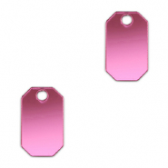 Ciondoli accattivanti ottagono viola magenta metallico