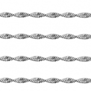 Componenti in acciaio inossidabile catena a rol&ograve; maglia corda argento