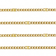 Componenti in acciaio inossidabile catena a rolò grumetta oro