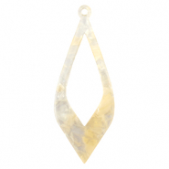 Pendenti in resina beige sabbia trasparente