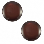 Cabochon Polaris Elements 20 mm classico Lucido marrone cacao