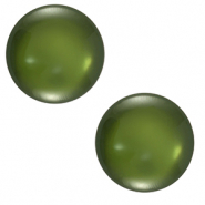 Cabochon Polaris Elements 12 mm classico Lucido verde muschio