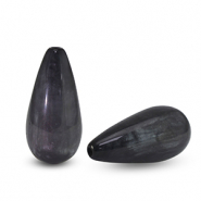 Perline Polaris Elements a forma di goccia Polmo antracite