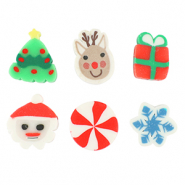 Perline di polimero Natale multicolore