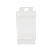 Vassoio portagioie tubo rettangolo trasparente