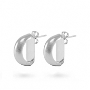 Metallo TQ in ottone orecchini argento