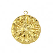 Ciondoli in acciaio inossidabile fiore oro