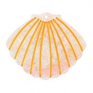 Pendenti in resina conchiglia rosa chiaro