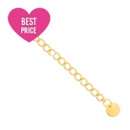 Componenti in acciaio inossidabile allungatrice 6mm con piastra rotonda oro