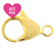 Componenti in acciaio inossidabile chiusura moschettone 15 mm oro