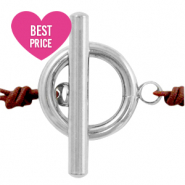 Componenti in acciaio inossidabile chiusura a forma T argento