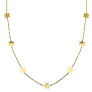 Collane in acciaio inossidabile fiore oro