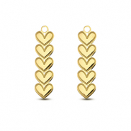 Ciondoli in acciaio inossidabile cuore oro