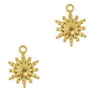 Ciondoli in acciaio inossidabile sole oro