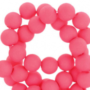 Perline in acrilico 8 mm rosa neon