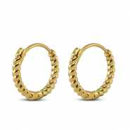 Orecchini in acciaio inossidabil cerchio oro