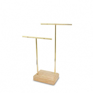 Espositore per bigiotteria per orecchini natural-oro