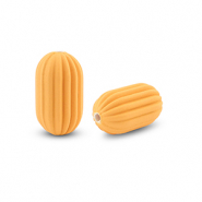 Perline in acrilico ovale arancione