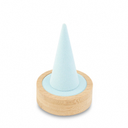 Espositore per bigiotteria per anelli natural-blu ghiaccio