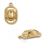 Ciondoli di metallo cappello da cowboy oro