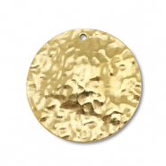 Ciondoli in acciaio inossidabile tonda oro